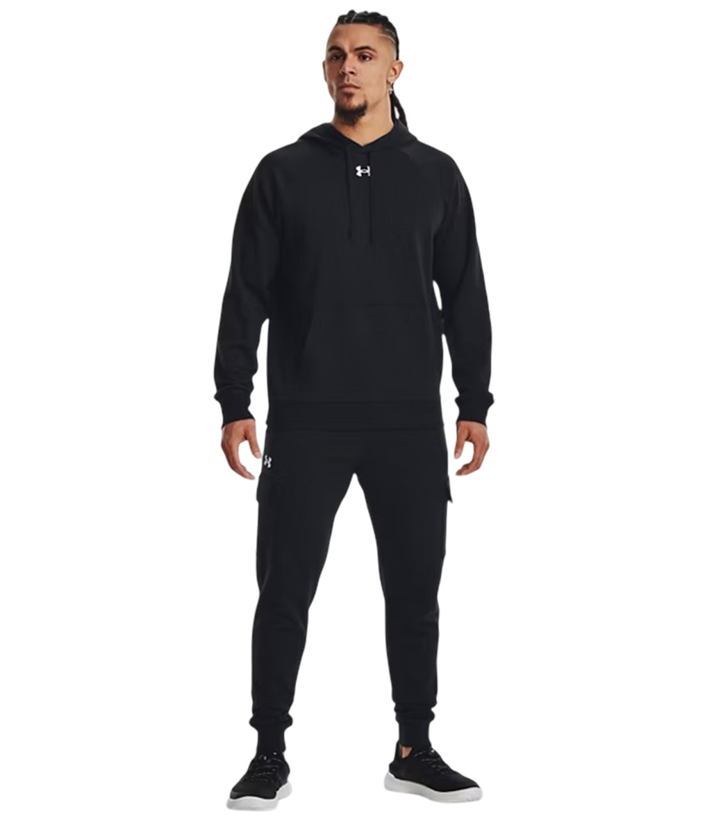 Under Armour Rival Fleece Kapüşonlu Sweatshirt Siyah