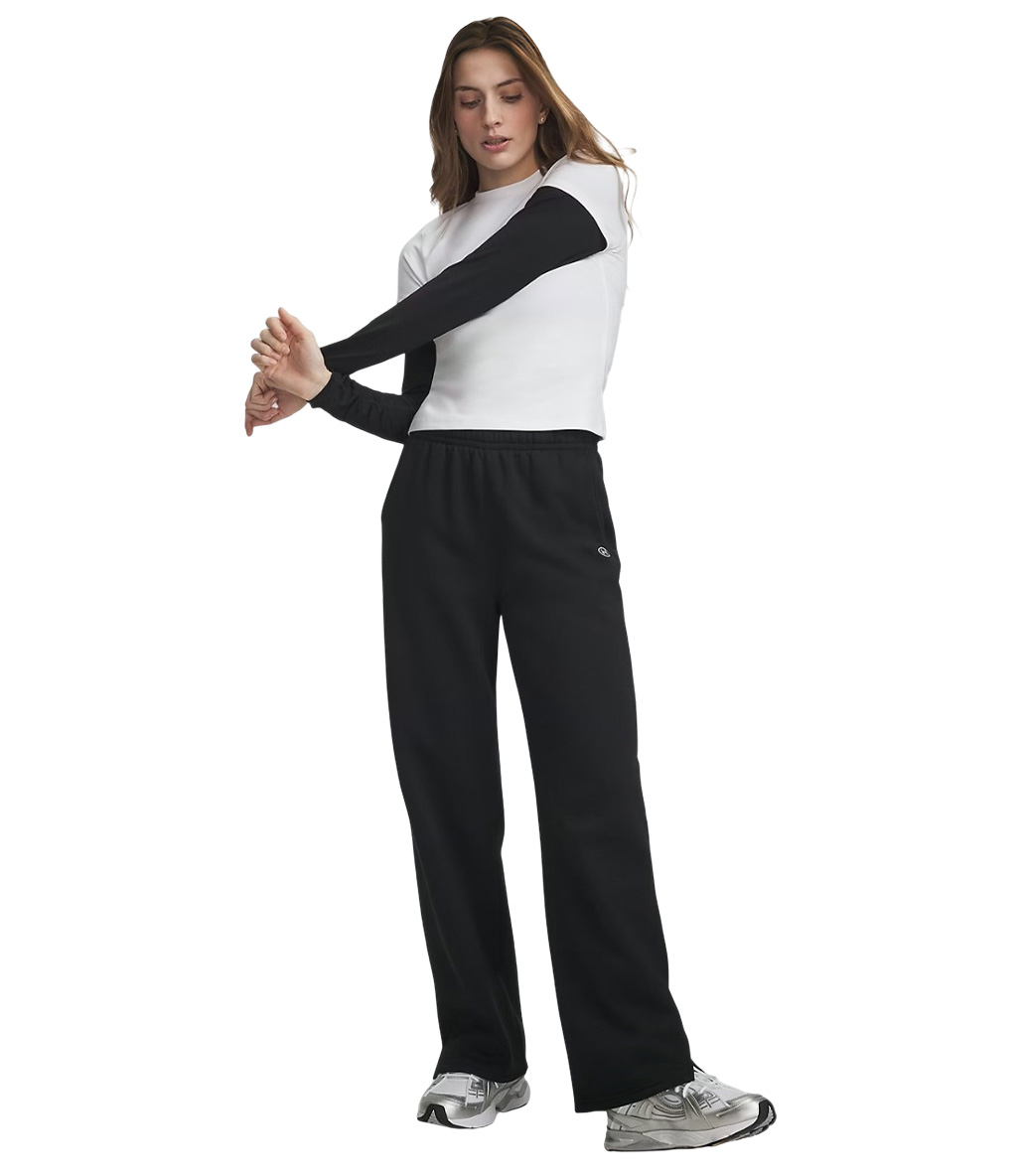 Under Armour Rival Fleece Straight Pant Kadın Eşofman Altı Siyah