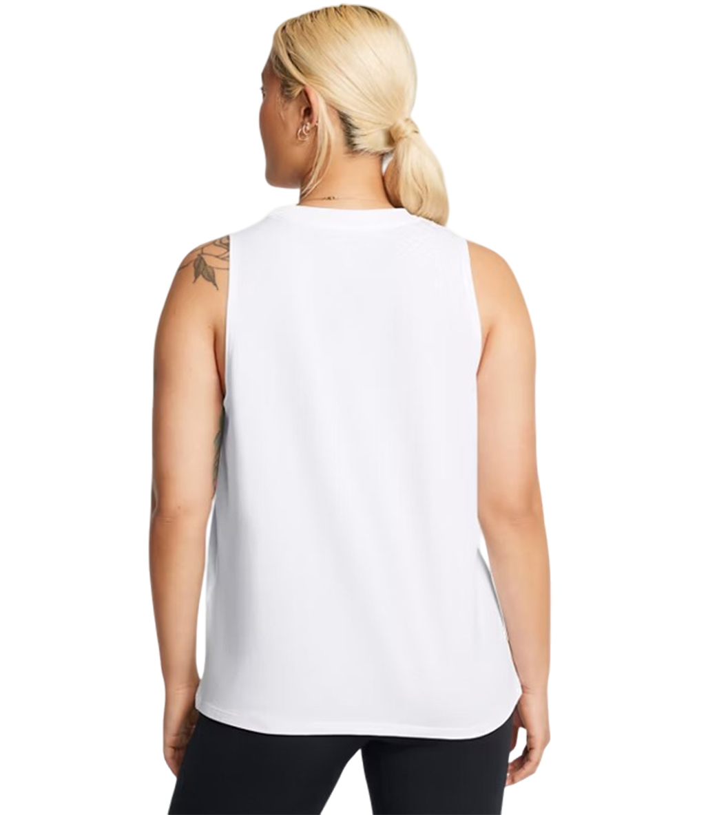 Under Armour Rival Muscle Kadın Tank Atlet Beyaz