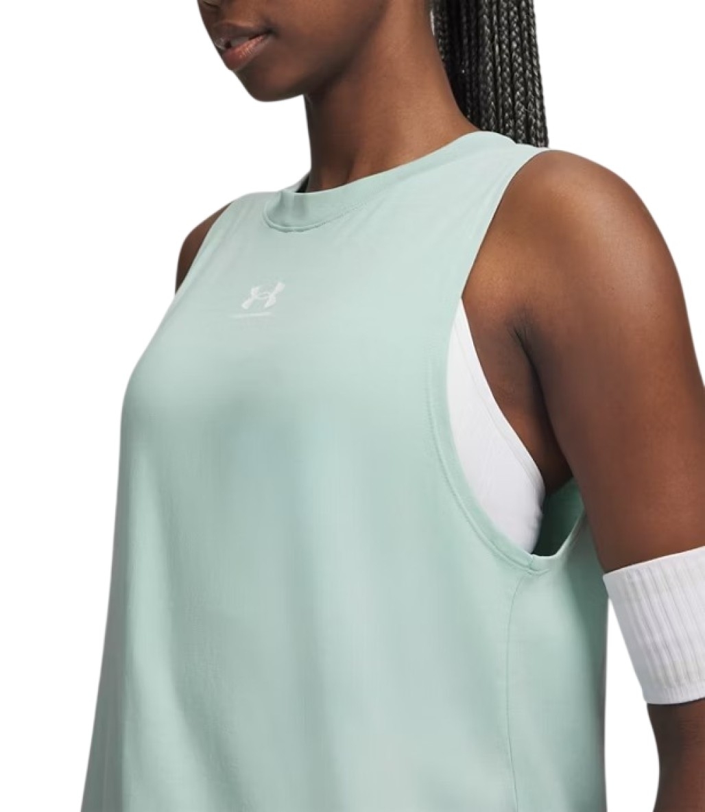 Under Armour Rival Muscle Kadın Tank Atlet Mint