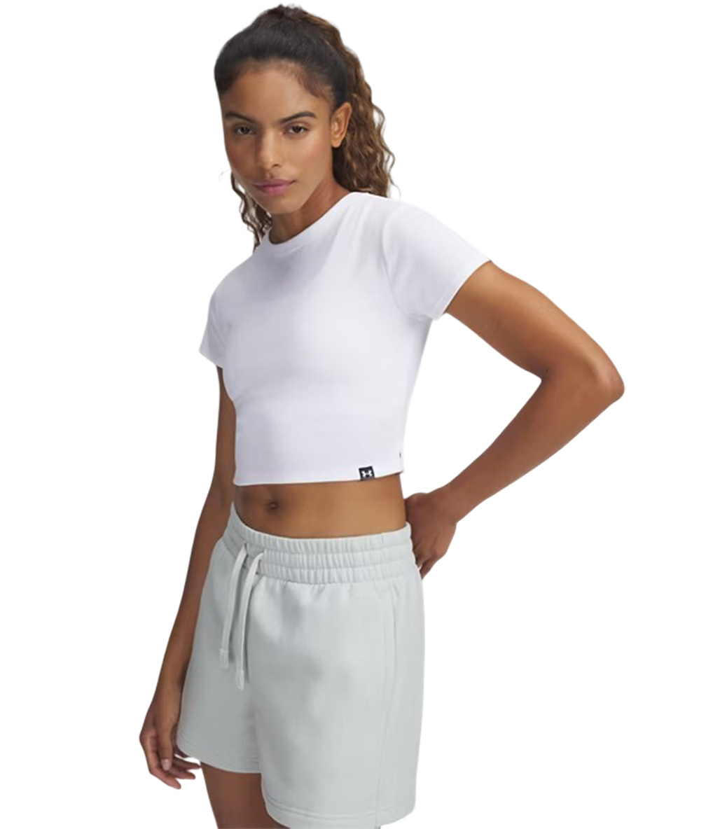 Under Armour Rival Rib Kadın Baby T-Shirt Beyaz