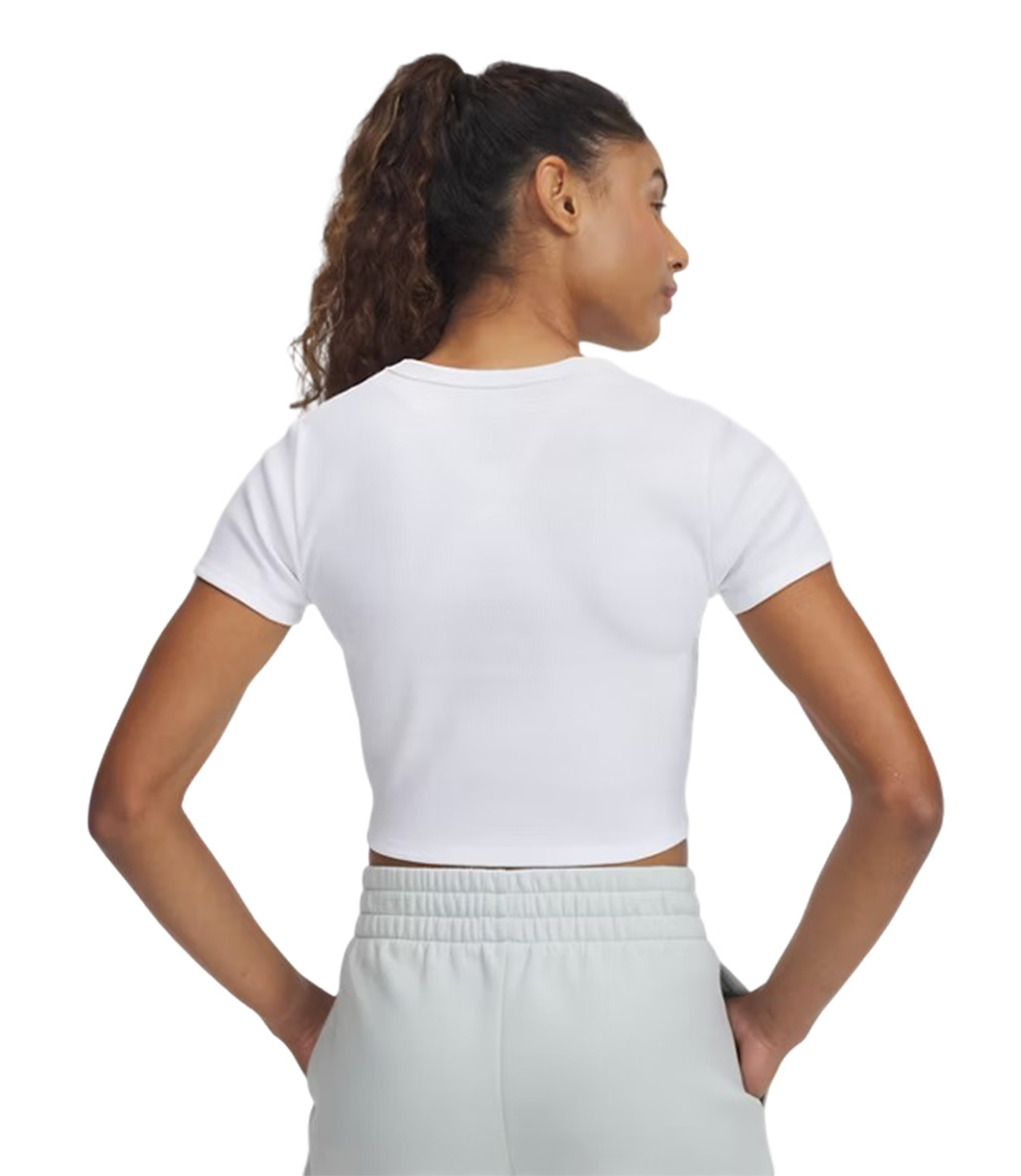 Under Armour Rival Rib Kadın Baby T-Shirt Beyaz