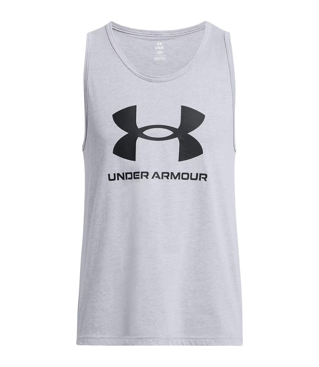 Under Armour Sportstyle Logo Tank Atlet Gri