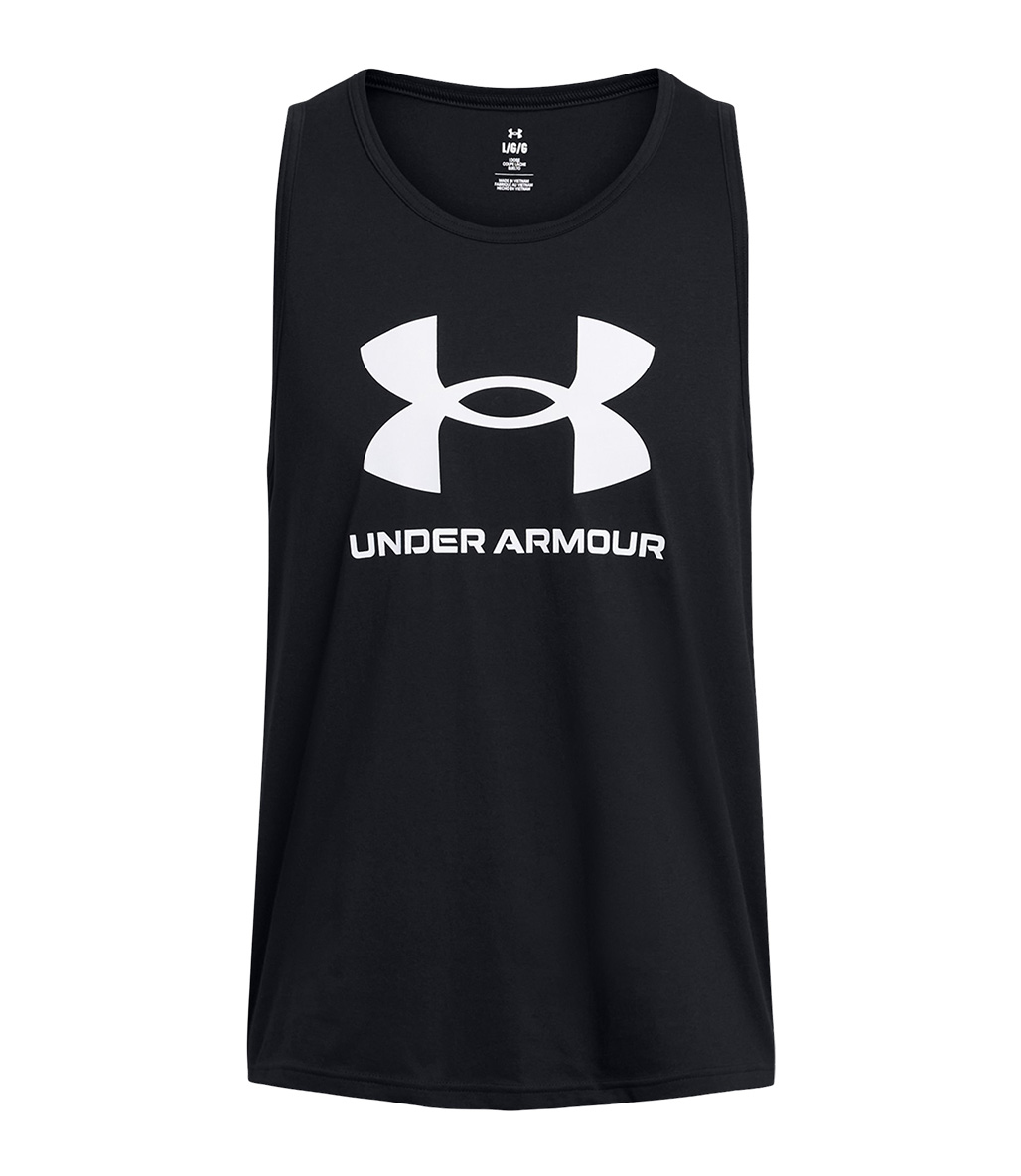 Under Armour Sportstyle Logo Tank Atlet Siyah