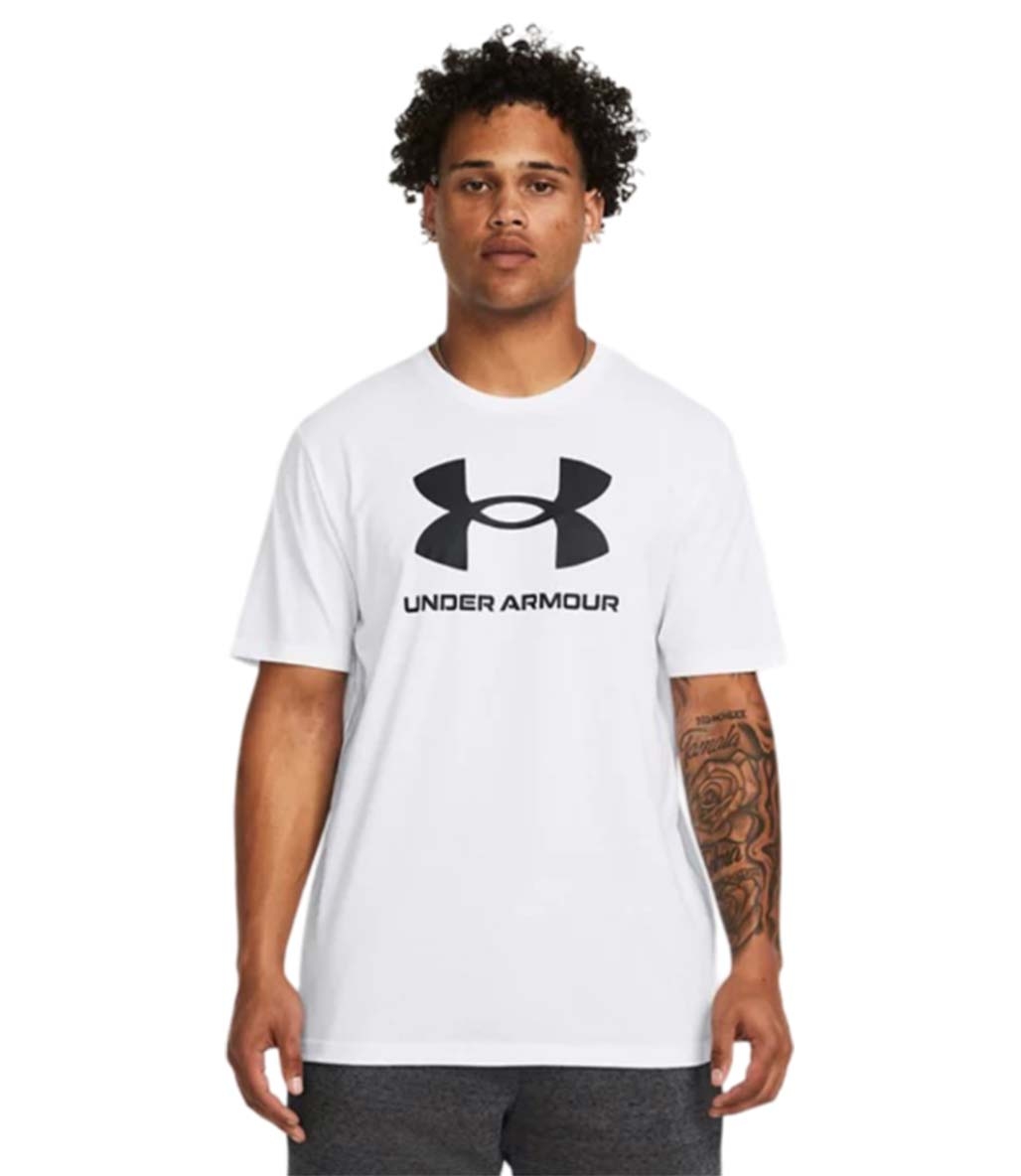 Under Armour Sportstyle Logo Update Kısa Kollu T-Shirt Beyaz