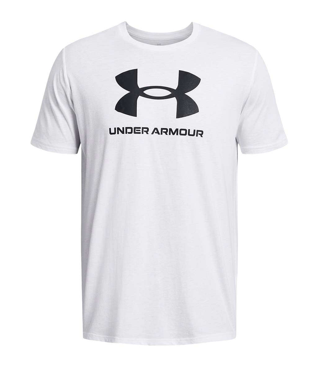 Under Armour Sportstyle Logo Update Kısa Kollu T-Shirt Beyaz