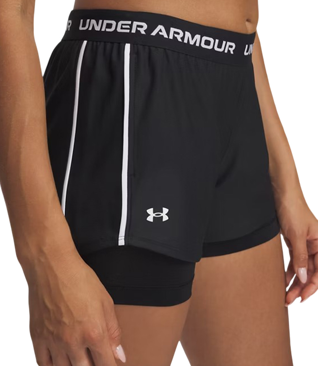 Under Armour Tech Play Up 2 In 1 Kadın Şort Siyah