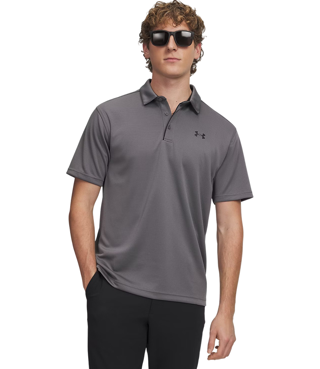 Under Armour Tech Polo Kısa Kollu T-Shirt Gri