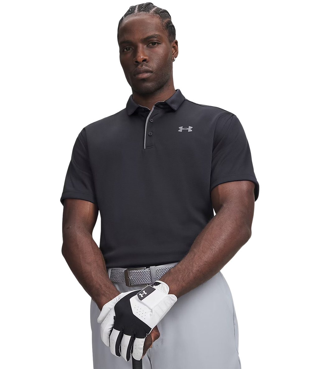 Under Armour Tech Polo Kısa Kollu T-Shirt Siyah