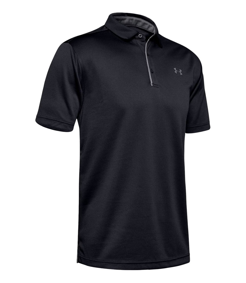 Under Armour Tech Polo Kısa Kollu T-Shirt Siyah