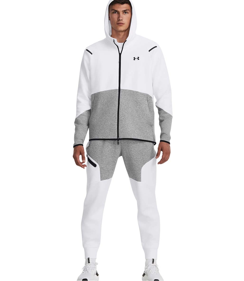 Under Armour Unstoppable Flecee Eşofman Altı Beyaz Gri