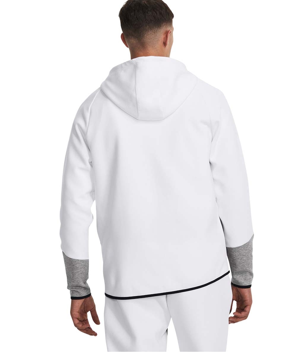 Under Armour Unstoppable Fleece Fermuarlı Sweatshirt Beyaz Gri