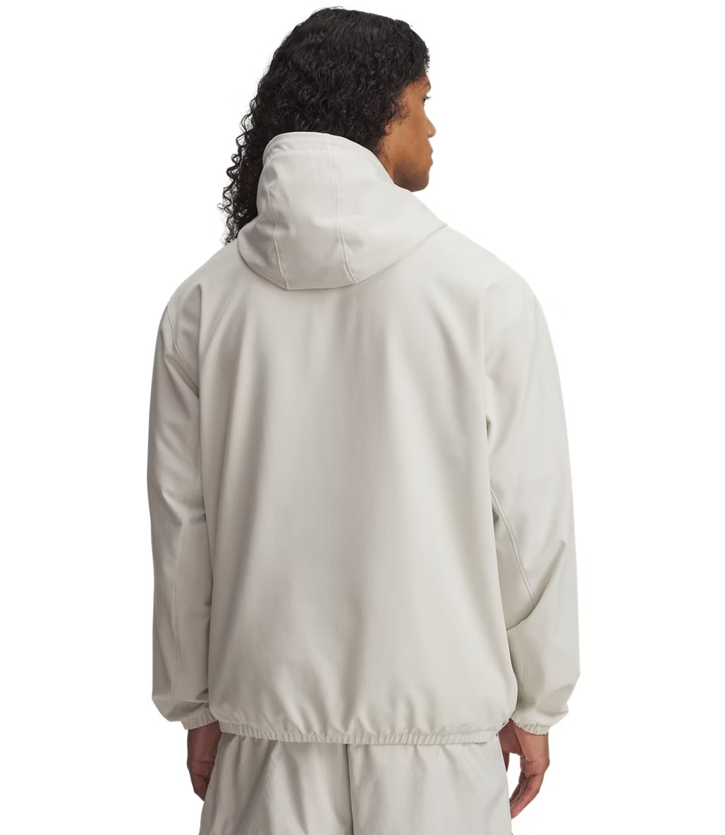 Under Armour Unstoppable Woven Kapüşonlu Sweatshirt Beyaz