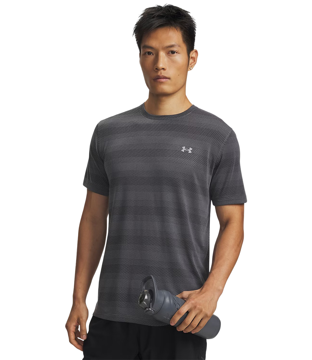 Under Armour Velociti Kısa Kollu T-Shirt Koyu Gri