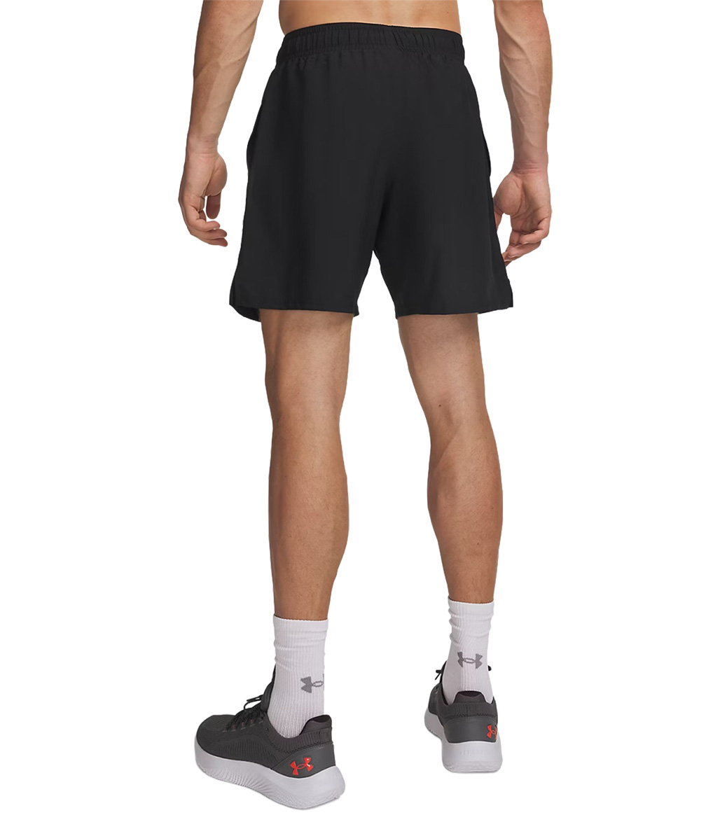 Under Armour Woven Wordmark Şort Siyah Kırmızı