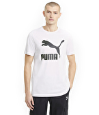 Puma Classics Logo Kısa Kollu T-Shirt Beyaz
