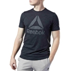Reebok Training Essentials Marble Melange T-Shirt Siyah