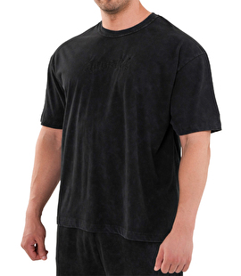 Kingsize Darksteel Antik Yıkamalı Oversize T-Shirt Siyah