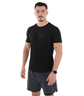 MuscleCloth Elite Reglan T-Shirt Siyah