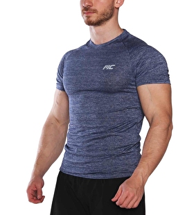 MuscleCloth Pro Stretch Kısa Kollu T-Shirt Lacivert