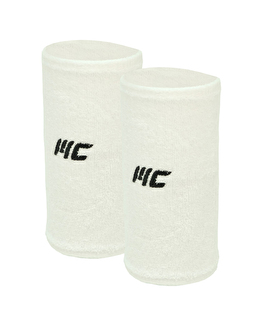 MuscleCloth Training Uzun Havlu Bileklik 2'li Paket Beyaz