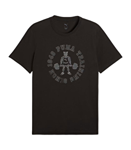 Puma Graphic 2 Training Kısa Kollu T-Shirt Siyah