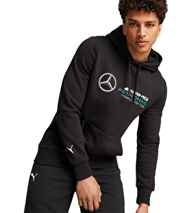 Puma Mercedes-Amg Petronas Mapf1 Kapüşonlu Sweatshirt Siyah