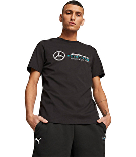 Puma Mercedes Mapf1 Essentials Logo Kısa Kollu T-Shirt Siyah