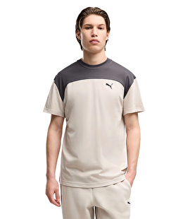 Puma Pumatech Essentials Kısa Kollu T-Shirt Bej Gri
