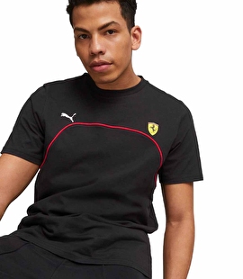 Puma Scuderia Ferrari Motorsport Kısa Kollu T-Shirt Siyah