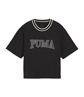 Puma Squad Graphic Kadın Kısa Kollu T-Shirt Siyah