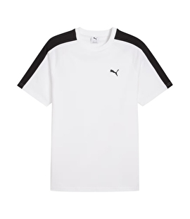 Puma T7 Kısa Kollu T-Shirt Beyaz