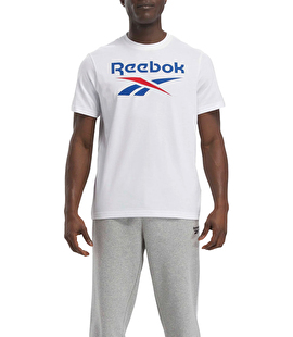 Reebok Identity Stacked Kısa Kollu T-Shirt Beyaz