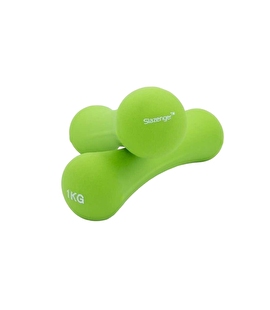 Slazenger Neopren Dambıl 1 Kg + 1 Kg Yeşil