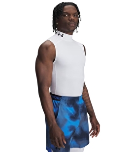 Under Armour HeatGear Compression Mock Kolsuz T-Shirt Beyaz