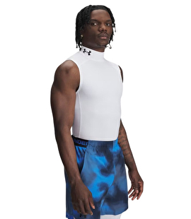Under Armour HeatGear Compression Mock Kolsuz T-Shirt Beyaz