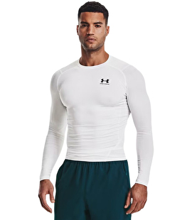 Under Armour Heatgear Compression Uzun Kollu T-Shirt Beyaz
