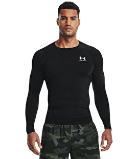 Under Armour Heatgear Compression Uzun Kollu T-Shirt Siyah