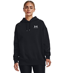 Under Armour Icon Fleece Kadın Oversize Sweatshirt Siyah