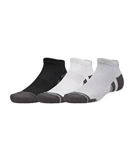 Under Armour Performance Tech 3'lü Paket Low Çorap Siyah Beyaz Gri