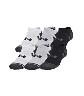 Under Armour Performance Tech No Show 6'Lı Paket Çorap Gri
