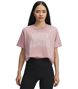 Under Armour Rival Campus Oversize Kadın T-Shirt Pembe
