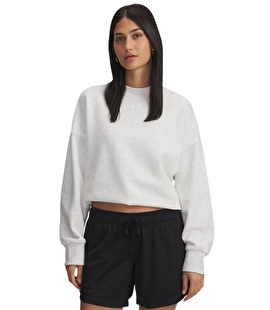 Under Armour Rival Fleece Kadın Oversize Sweatshirt Açık Gri