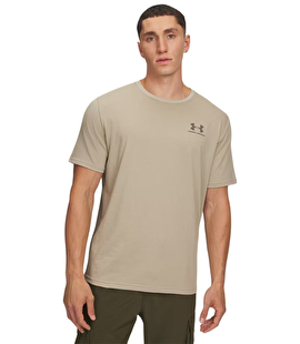 Under Armour Sportstyle Left Chest T-Shirt Kahverengi