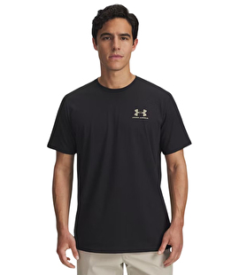 Under Armour Sportstyle Left Chest T-Shirt Siyah Bej