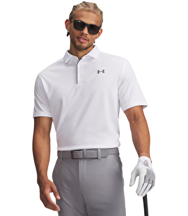Under Armour Tech Polo Kısa Kollu T-Shirt Beyaz