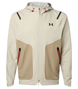 Under Armour Unstoppable Kapüşonlu Fermuarlı Sweatshirt Bej