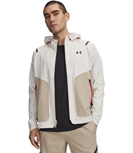 Under Armour Unstoppable Kapüşonlu Fermuarlı Sweatshirt Bej