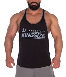 Kingsize Logolu Klasik Tanktop Siyah