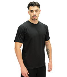 MuscleCloth Basic Kısa Kollu T-Shirt Siyah